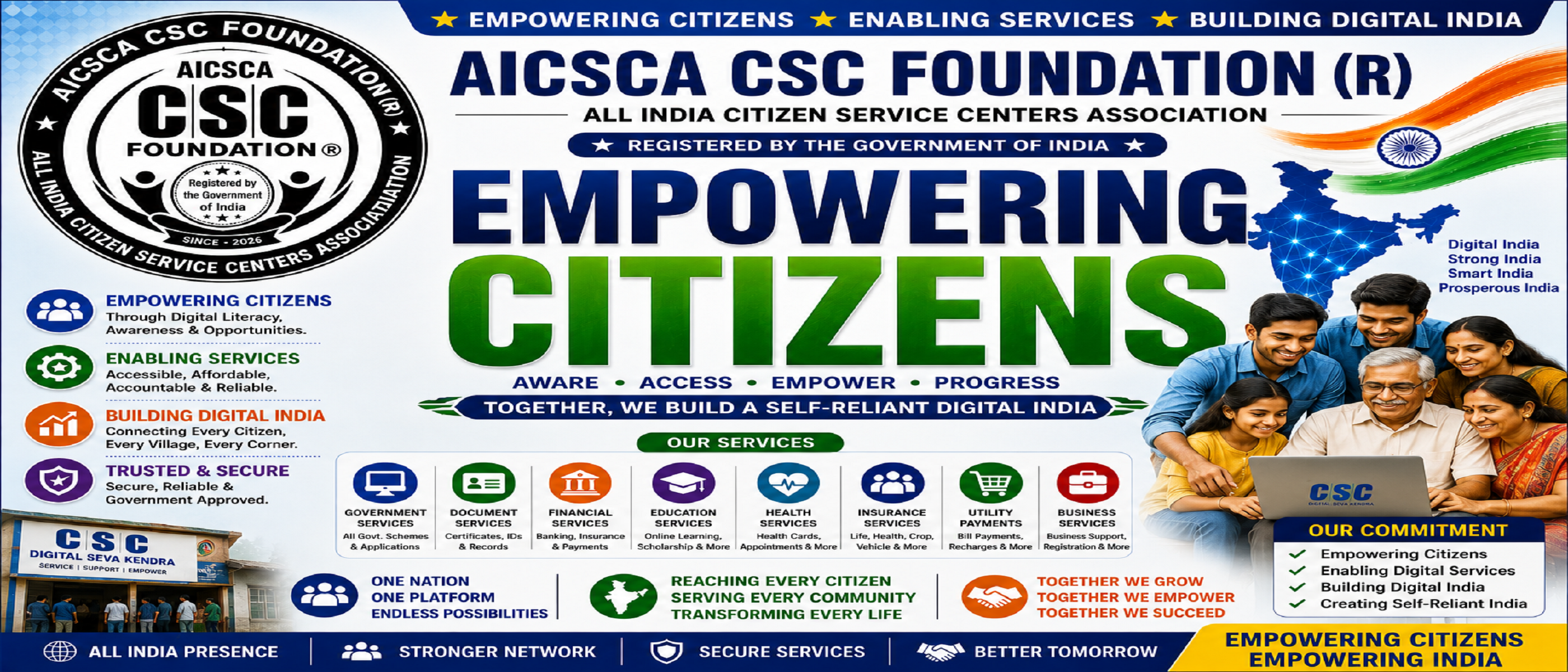 State wise service network banner