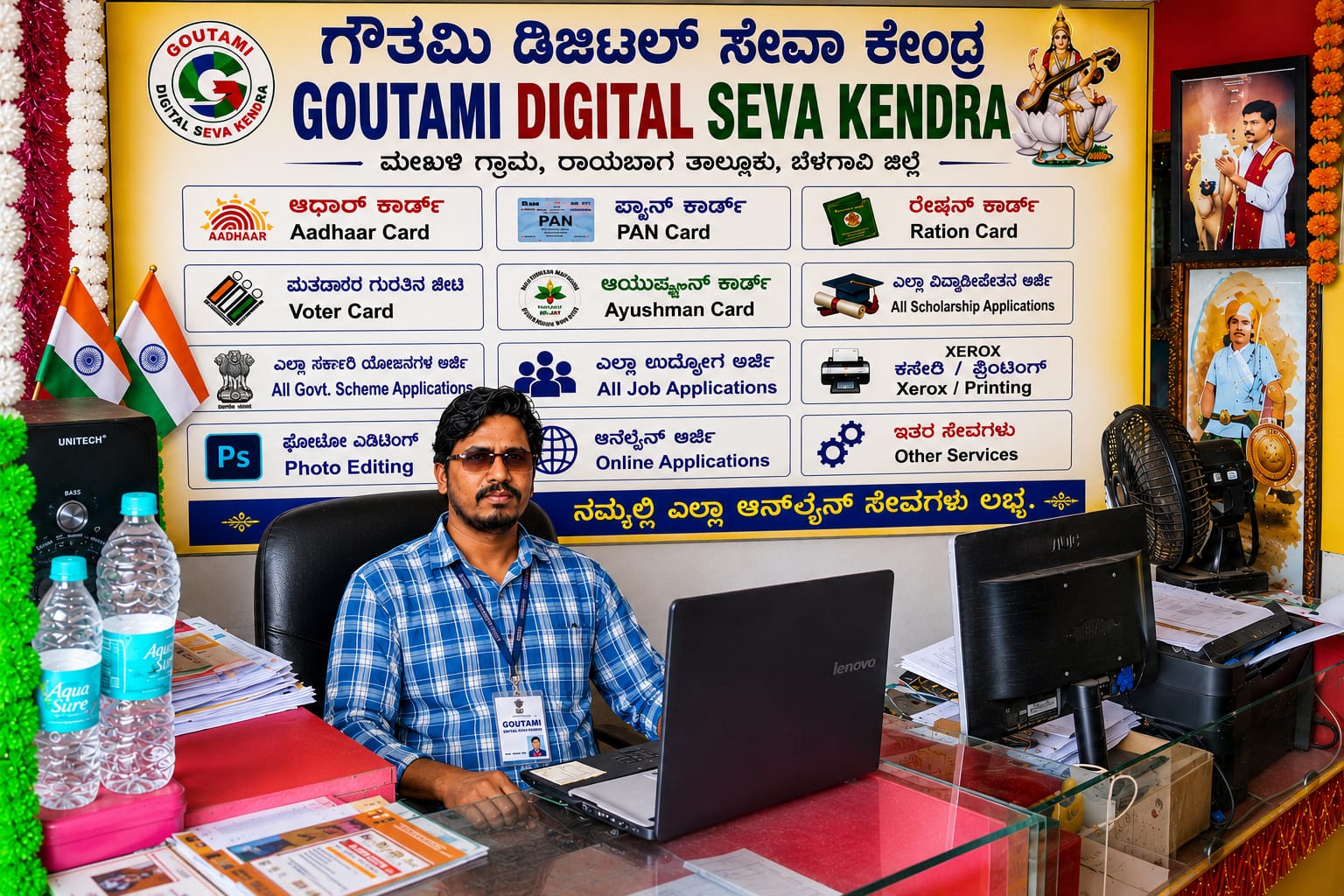 GOUTAMI ONLINE DIGITAL SEVA KENDRA shop banner